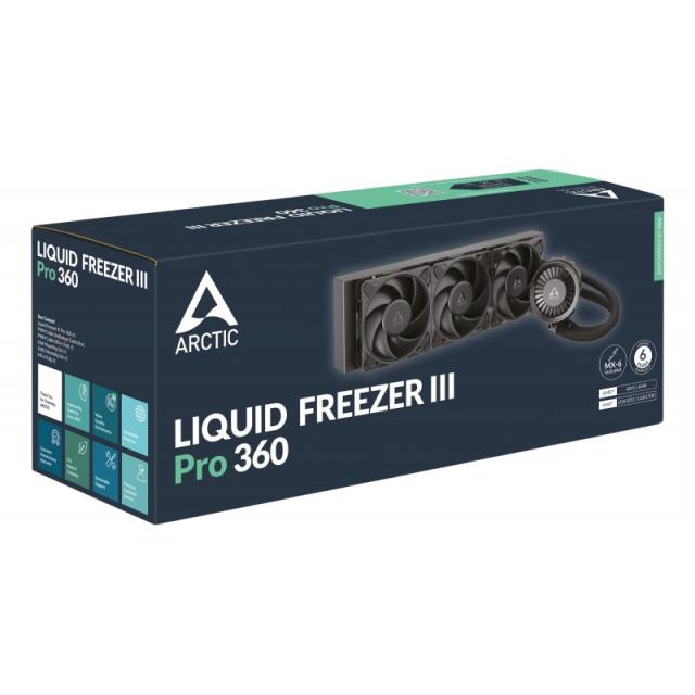 ARCTIC - Liquid Freezer III Pro 360 Procesador Kit de refrigeración líquida 12 cm Negro 1 pieza(s)