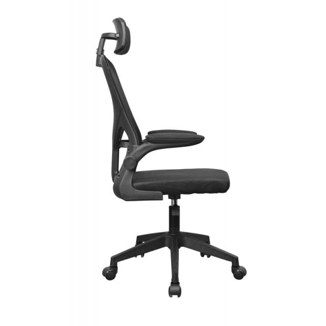 Mars Gaming - MGC-ERGOPLUS Asiento acolchado Respaldo de rejilla - MGCERGOPLUSBK