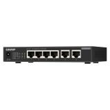 QNAP - QSW-2104-2T-R2 switch No administrado 10G Ethernet (100/1000/10000) Escritorio Negro