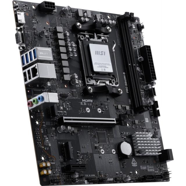 MSI - PRO B840M-B placa base AMD B840 Zócalo AM5 micro ATX