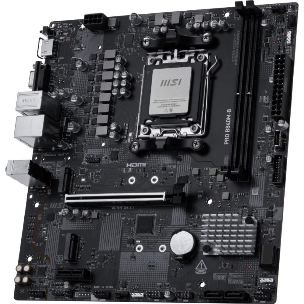 MSI - PRO B840M-B placa base AMD B840 Zócalo AM5 micro ATX