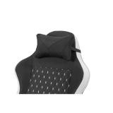 Mars Gaming - MGC-X Fabric Silla para videojuegos de PC Asiento acolchado Negro, Blanco