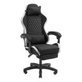 Mars Gaming - MGC-X Fabric Silla para videojuegos de PC Asiento acolchado Negro, Blanco