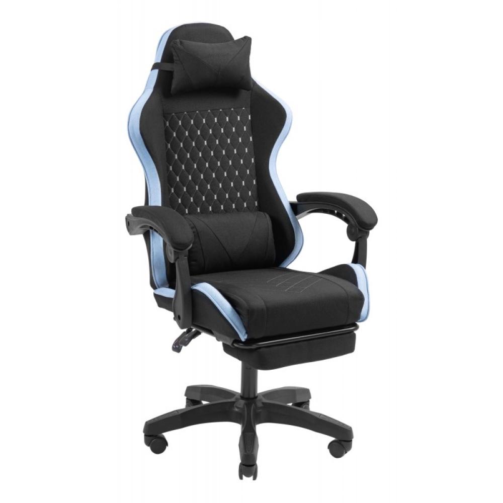 Mars Gaming - MGC-X Fabric Silla para videojuegos de PC Asiento acolchado Negro, Azul