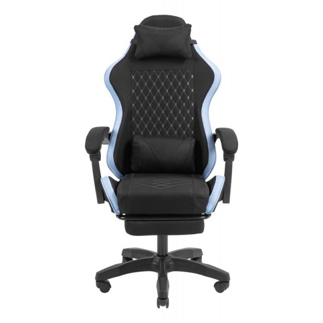 Mars Gaming - MGC-X Fabric Silla para videojuegos de PC Asiento acolchado Negro, Azul