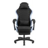 Mars Gaming - MGC-X Fabric Silla para videojuegos de PC Asiento acolchado Negro, Azul