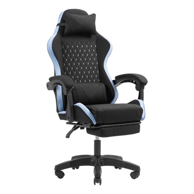 Mars Gaming - MGC-X Fabric Silla para videojuegos de PC Asiento acolchado Negro, Azul