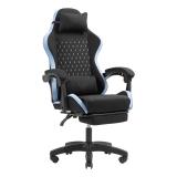 Mars Gaming - MGC-X Fabric Silla para videojuegos de PC Asiento acolchado Negro, Azul