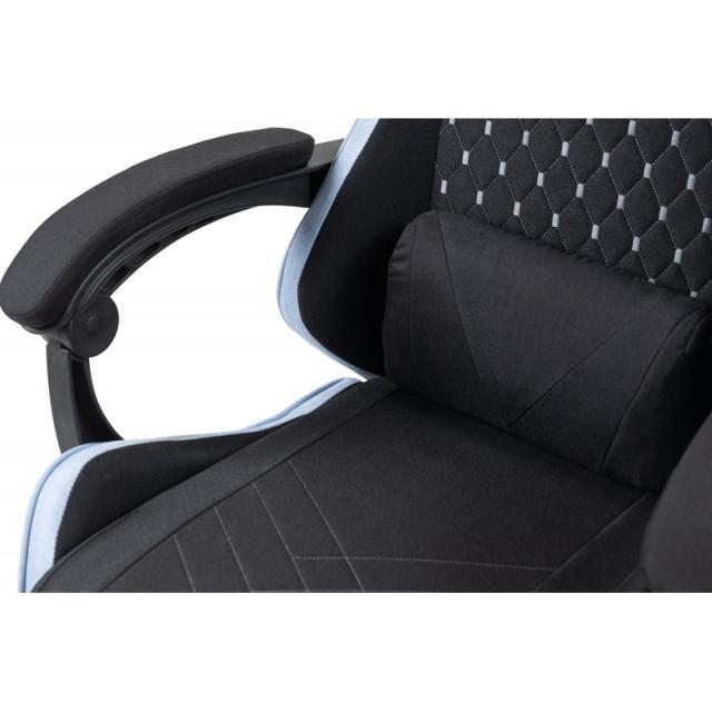 Mars Gaming - MGC-X Fabric Silla para videojuegos de PC Asiento acolchado Negro, Azul