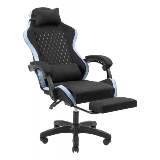 Mars Gaming - MGC-X Fabric Silla para videojuegos de PC Asiento acolchado Negro, Azul