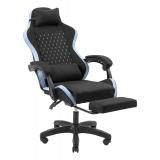 Mars Gaming - MGC-X Fabric Silla para videojuegos de PC Asiento acolchado Negro, Azul