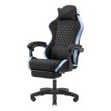 Mars Gaming - MGC-X Fabric Silla para videojuegos de PC Asiento acolchado Negro, Azul
