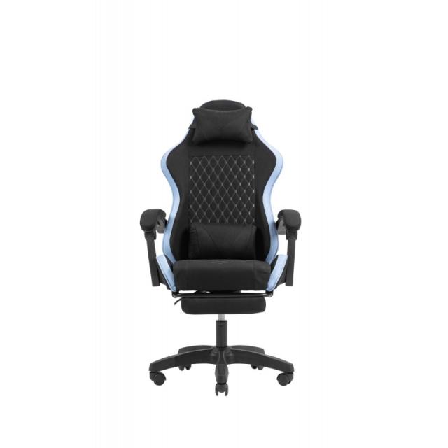 Mars Gaming - MGC-X Fabric Silla para videojuegos de PC Asiento acolchado Negro, Azul