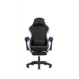Mars Gaming - MGC-X Fabric Silla para videojuegos de PC Asiento acolchado Negro, Azul