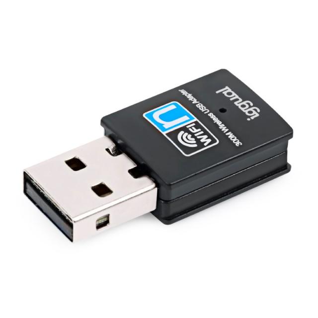 iggual - Adaptador USB Wifi 300 Mbps mono 2.4GHz