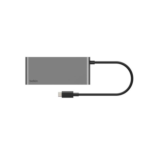 Belkin - INC024HQSGY hub de interfaz USB Tipo C 10000 Mbit/s Gris
