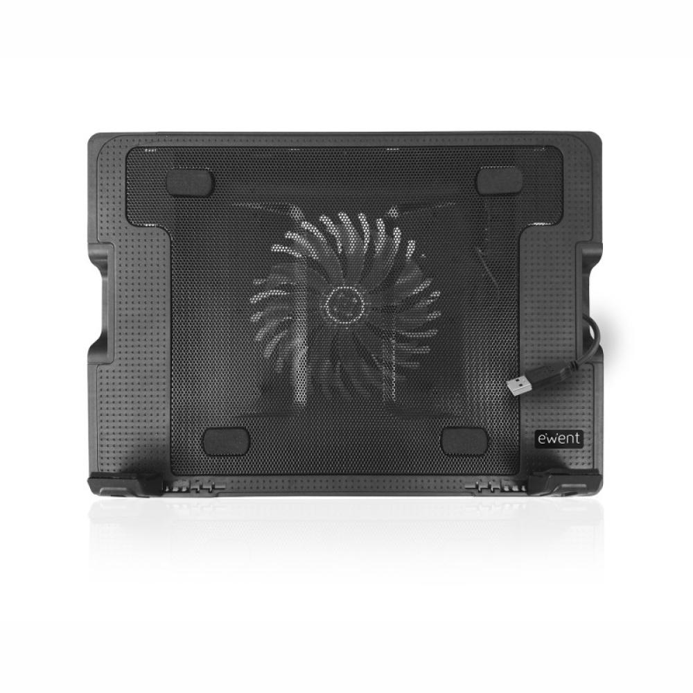 Ewent - EW1258 almohadilla fría 43,2 cm (17") 1000 RPM Negro