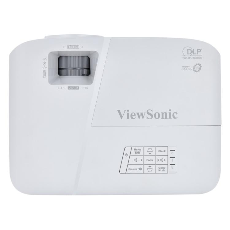 Viewsonic - PA503S videoproyector Proyector de alcance estándar 3600 lúmenes ANSI DLP SVGA (800x600) Gris, Blanco