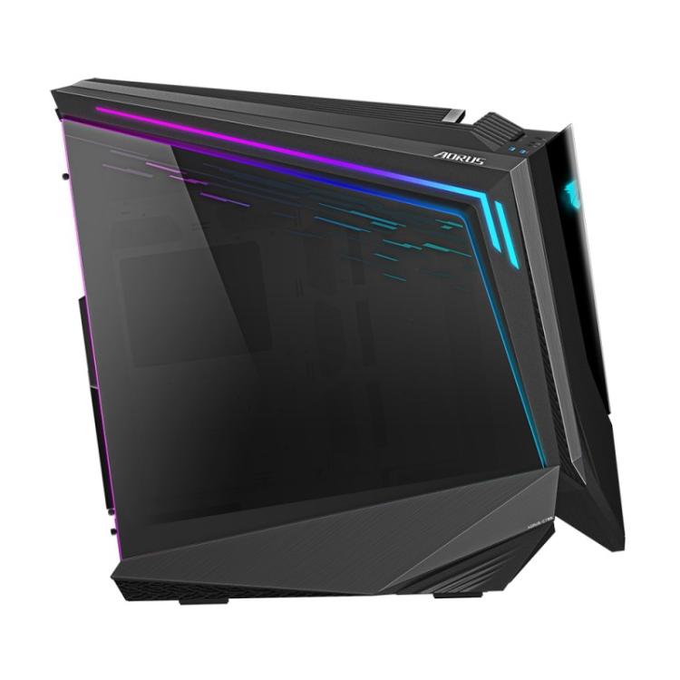 GIGABYTE - AORUS C700 GLASS Caja de PC – Torre completa, compatible con hasta E-ATX y radiadores de 420 mm, 5 ventiladores de 12