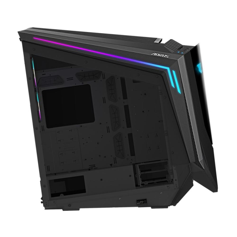 GIGABYTE - AORUS C700 GLASS Caja de PC – Torre completa, compatible con hasta E-ATX y radiadores de 420 mm, 5 ventiladores de 12