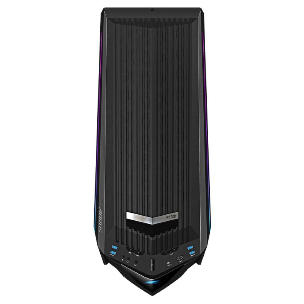 GIGABYTE - AORUS C700 GLASS Caja de PC – Torre completa, compatible con hasta E-ATX y radiadores de 420 mm, 5 ventiladores de 12