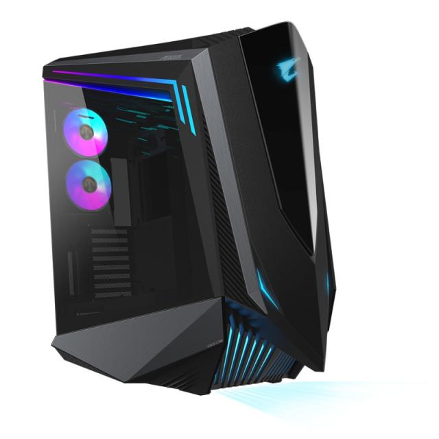 GIGABYTE - AORUS C700 GLASS Caja de PC – Torre completa, compatible con hasta E-ATX y radiadores de 420 mm, 5 ventiladores de 12