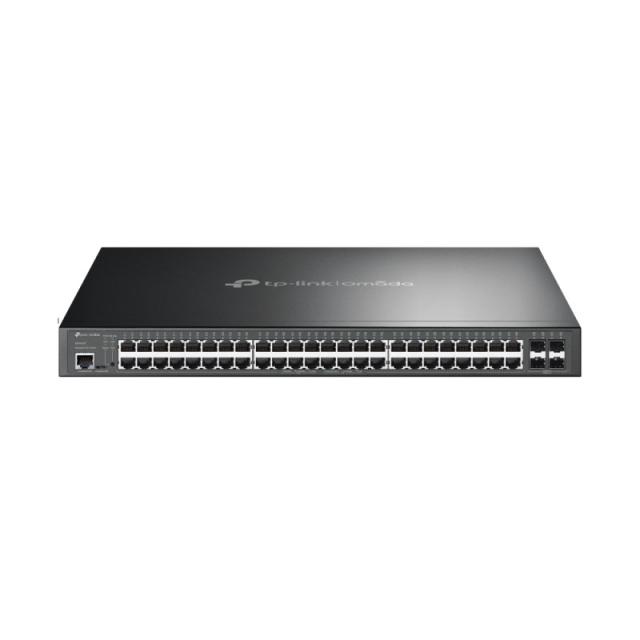 TP-Link - Omada SG3452P switch Gestionado L2/L3 Gigabit Ethernet (10/100/1000) Energía sobre Ethernet (PoE) 1U Negro