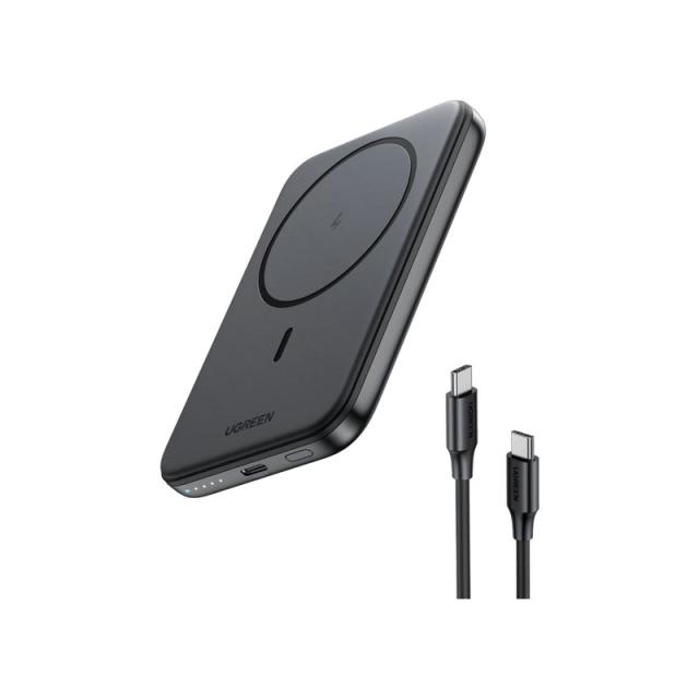 Ugreen - 25207 batería externa 5000 mAh Cargador inalámbrico Negro