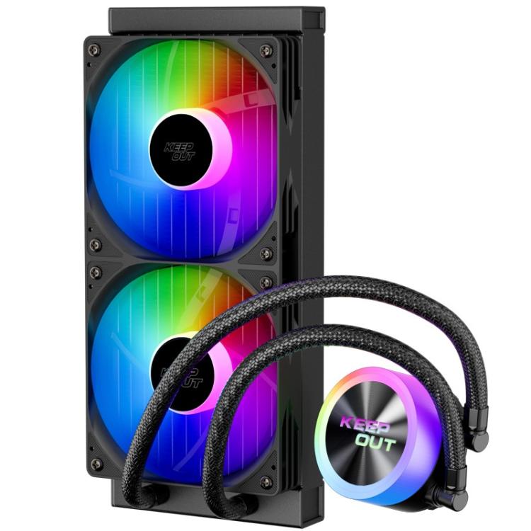 KeepOut - XWC-240 sistema de refrigeración para ordenador Carcasa del ordenador Sistema de refrigeración líquida todo en uno 12