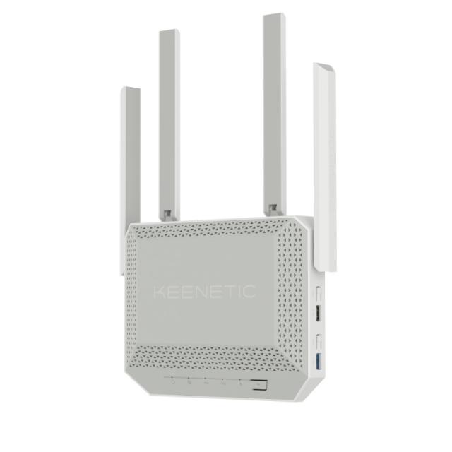 Keenetic - Tita?n Enrutador multigigabit Wifi 7 en malla BE7200 con un Smart Switch 1x10G, 1x2,5G y 4x1G, puertos USB 3.2 y USB