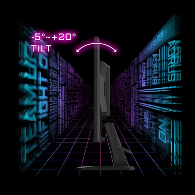 GIGABYTE - GS25F2 Monitor Gaming 25" FHD - 1920 x 1080, 200Hz, 1ms, 300 cd/m², Display HDR 10, HDMI 2.0, DisplayPort - GS25F2 EK