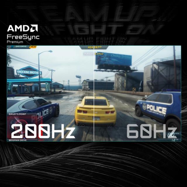 GIGABYTE - GS25F2 Monitor Gaming 25" FHD - 1920 x 1080, 200Hz, 1ms, 300 cd/m², Display HDR 10, HDMI 2.0, DisplayPort - GS25F2 EK