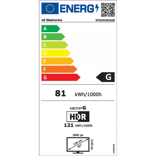 LG - NanoCell AI 55NANO80A6B 139,7 cm (55") 4K Ultra HD Smart TV Wifi Negro