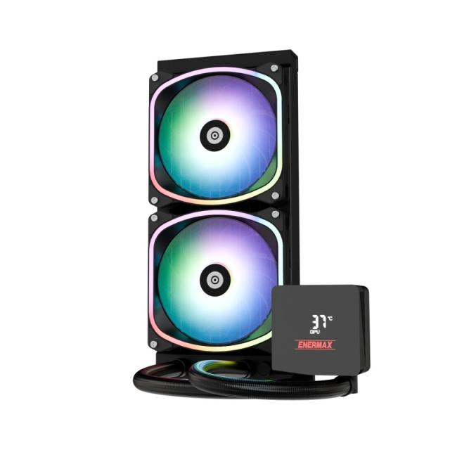 Enermax - Aquafusion II 240 mm Procesador Sistema de refrigeración líquida todo en uno 12 cm Negro