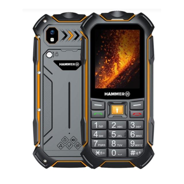 HAMMER - Boost 2 LTE 6,1 cm (2.4") 241 g Negro, Amarillo Teléfono resistente