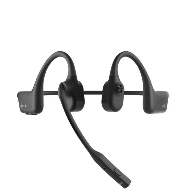 SHOKZ - OpenComm2 UC 2025 Upgrade Auriculares Inalámbrico gancho de oreja Oficina/Centro de llamadas Bluetoo - C120-AA-BK-EU-000