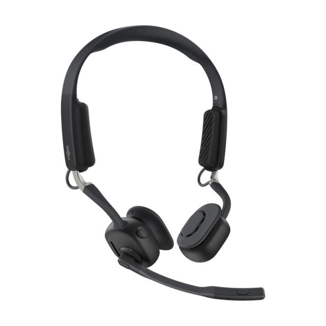 SHOKZ - OpenMeet Auriculares Inalámbrico gancho de oreja Oficina/Centro de llamadas USB Tipo C Bluetooth Negro