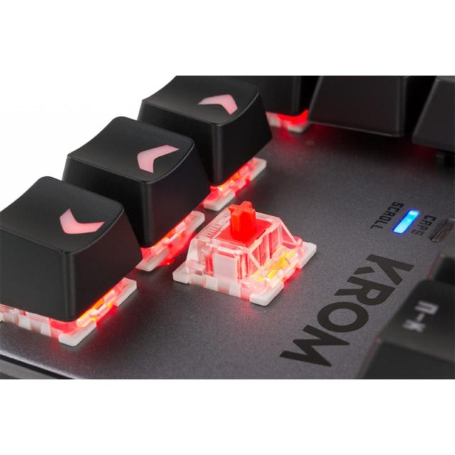 Krom - Kernel TKL teclado Juego USB Negro