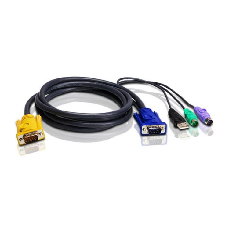 ATEN - Cable KVM PS/2-USB de 1,8 m