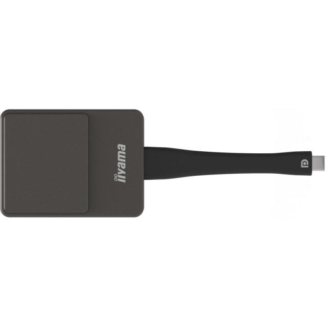 iiyama - WP D002C adaptador Smart TV USB 4K Ultra HD Negro, Plata
