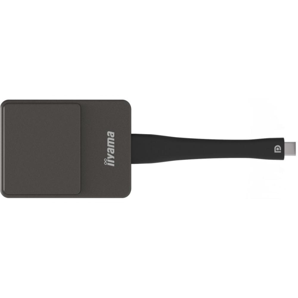 iiyama - WP D002C adaptador Smart TV USB 4K Ultra HD Negro, Plata