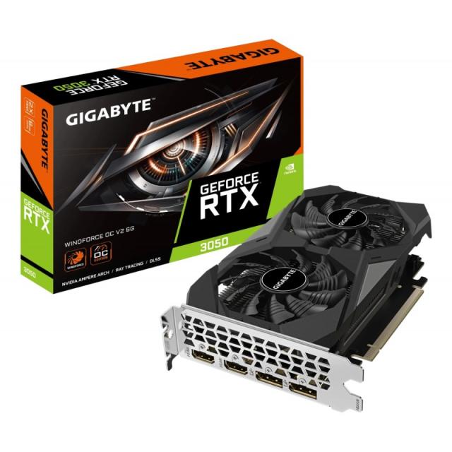 GIGABYTE - GeForce RTX 3050 WINDFORCE OC V2 6G NVIDIA 6 GB GDDR6