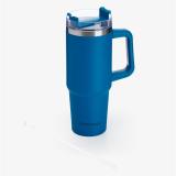 Muitomas - TRAVELMUG900BL taza de viaje 900 ml Azul Acero inoxidable