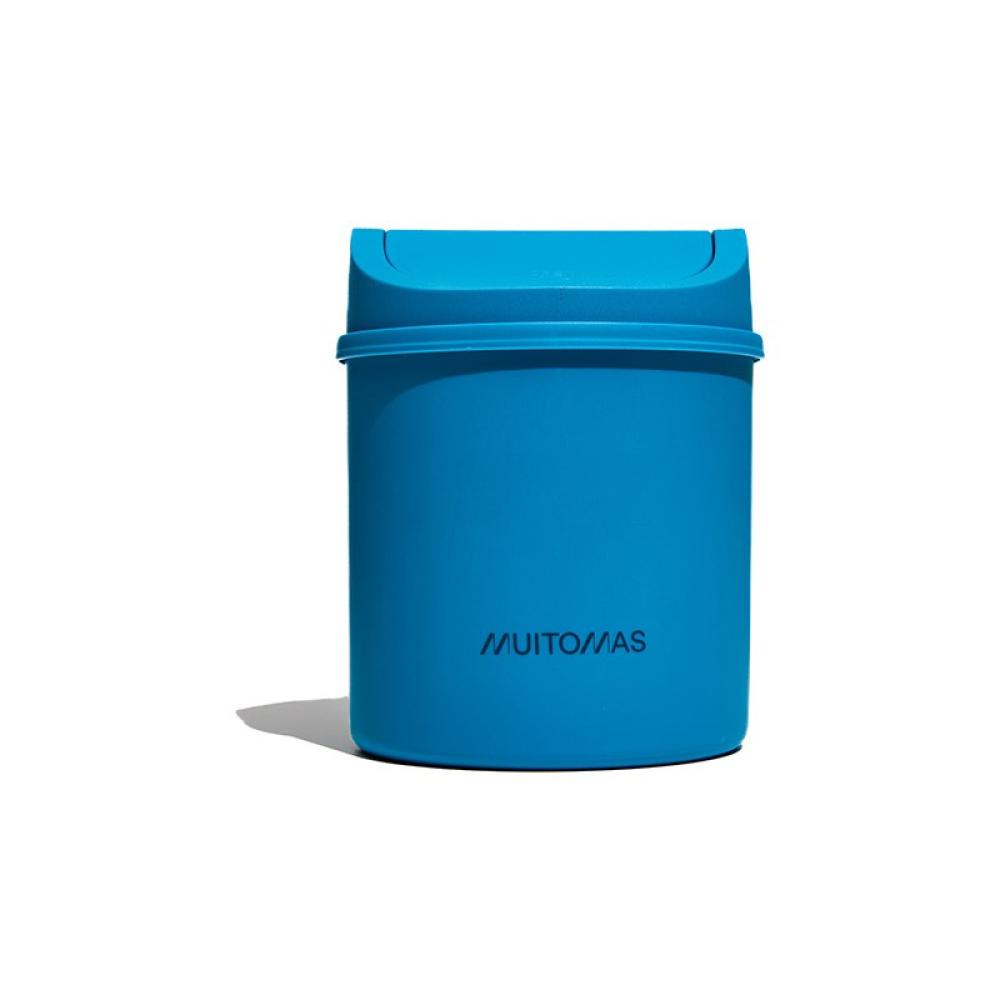 Muitomas - DESKBINBL papelera Alrededor Plástico Azul