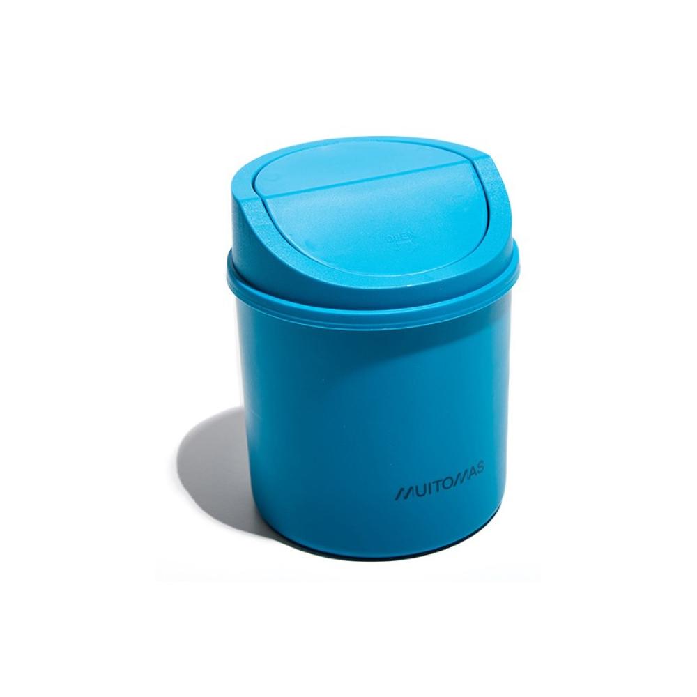 Muitomas - DESKBINBL papelera Alrededor Plástico Azul