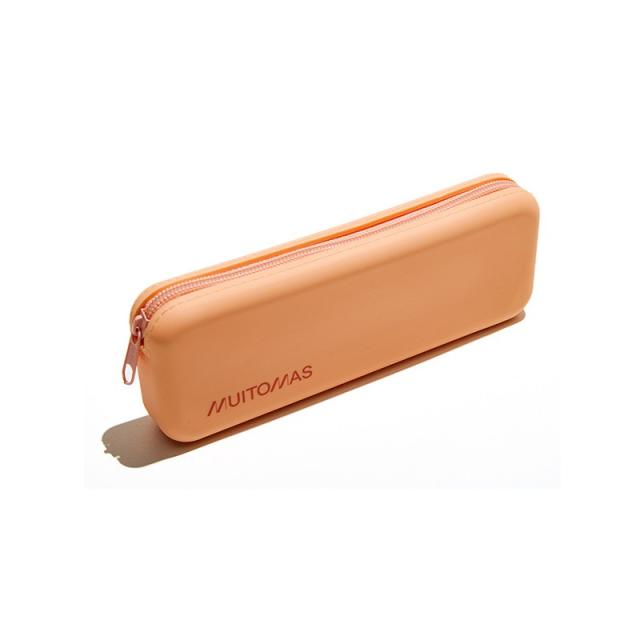 Muitomas - SILPENCASEPF caja de lápices Estuche suave Silicona Durazno
