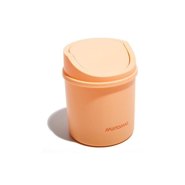 Muitomas - DESKBINPF papelera Alrededor Plástico Durazno