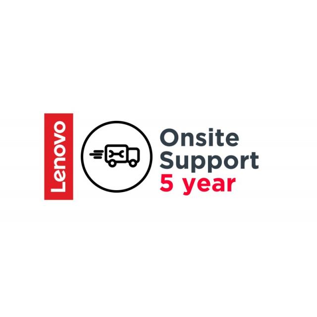 Lenovo - 5 Year Onsite Support (Add-On) 5 año(s) - 5WS0W86768