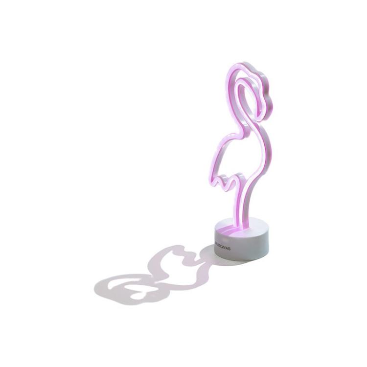 Muitomas - NEONTFLAMINGO lámpara de mesa Bombilla(s) no reemplazable(s) Neon Blanco