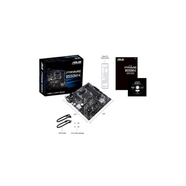 ASUS - PRIME B550M-K AMD B550 Zócalo AM4 micro ATX